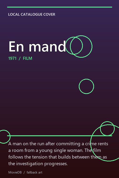 En mand poster