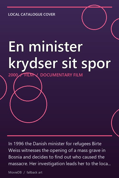 En minister krydser sit spor poster