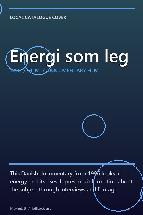 Energi som leg poster