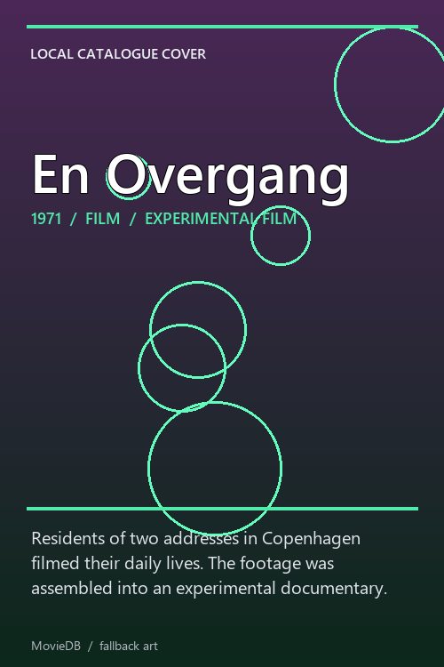 En Overgang poster
