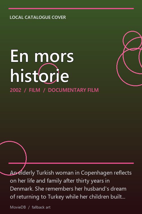 En mors historie poster