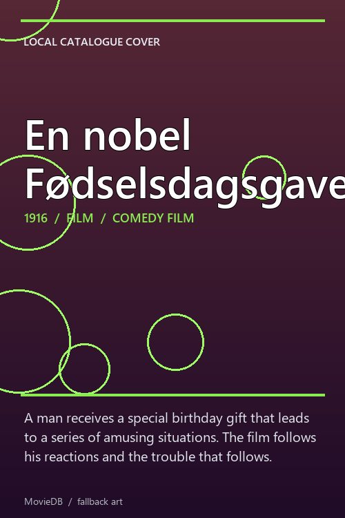 En nobel Fødselsdagsgave poster