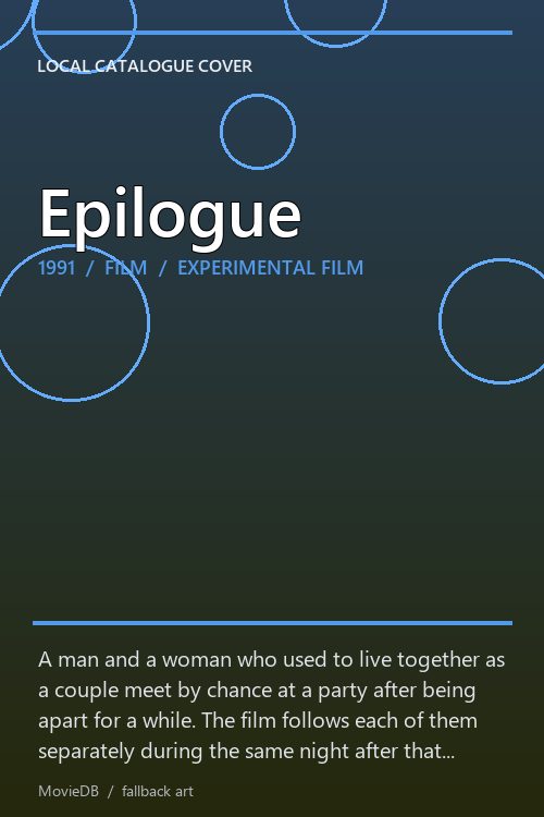Epilogue poster