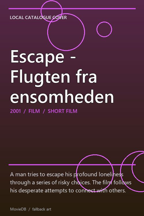 Escape - Flugten fra ensomheden poster