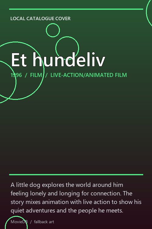 Et hundeliv poster