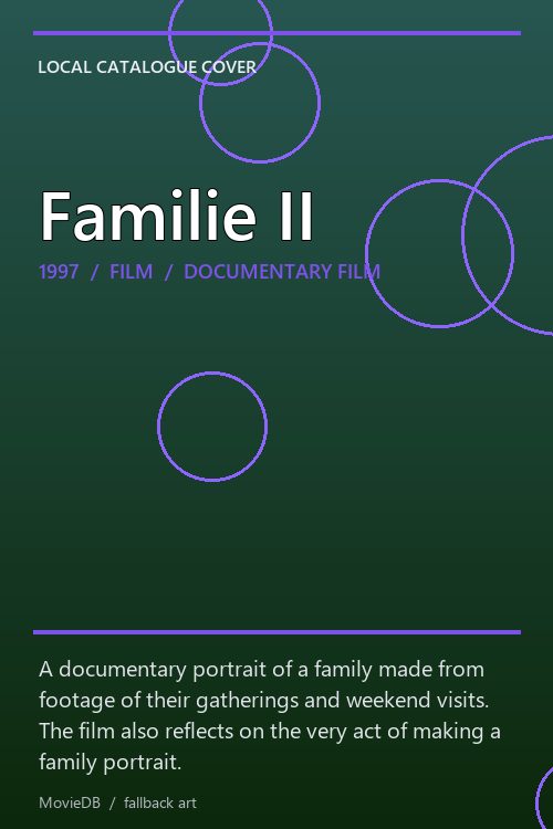Familie II poster