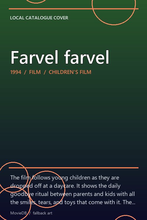 Farvel farvel poster