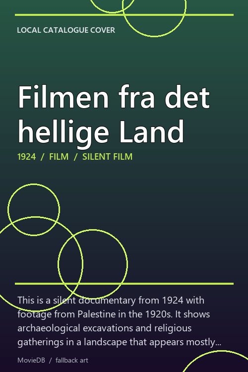 Filmen fra det hellige Land poster