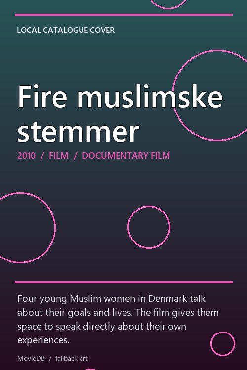 Fire muslimske stemmer poster