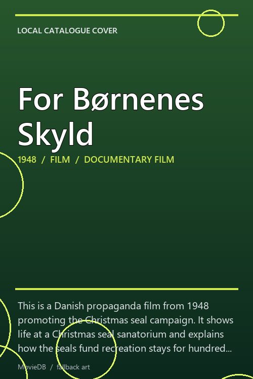 For Børnenes Skyld poster