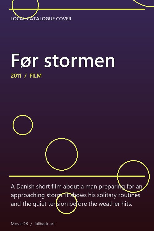 Før stormen poster