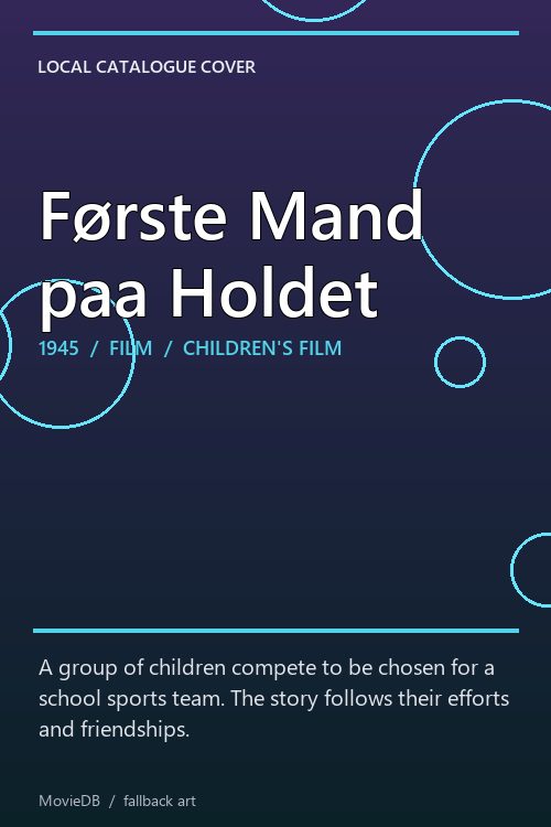 Første Mand paa Holdet poster