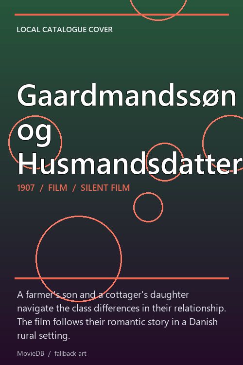 Gaardmandssøn og Husmandsdatter poster