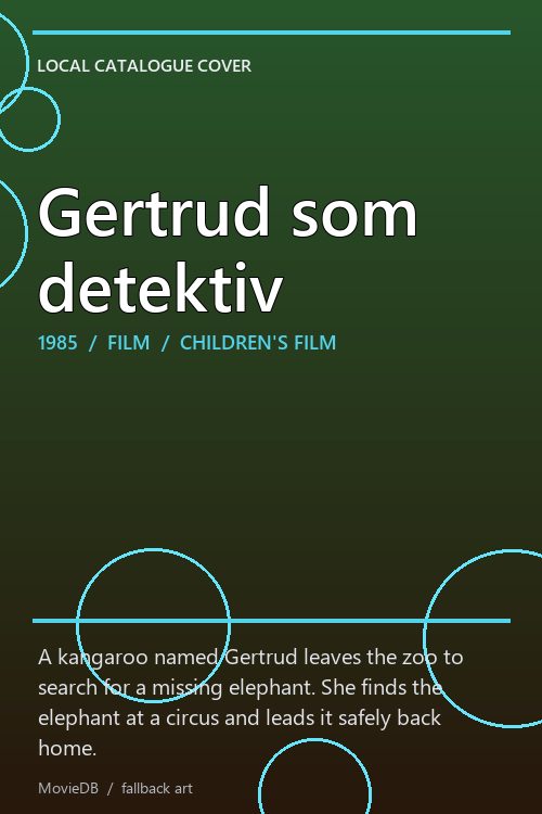 Gertrud som detektiv poster