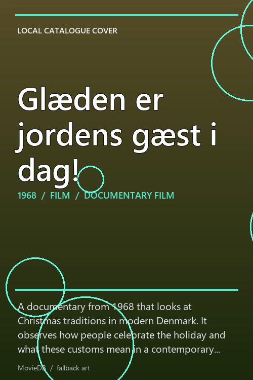 Glæden er jordens gæst i dag! poster