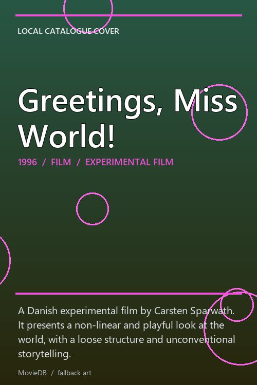 Greetings, Miss World! poster