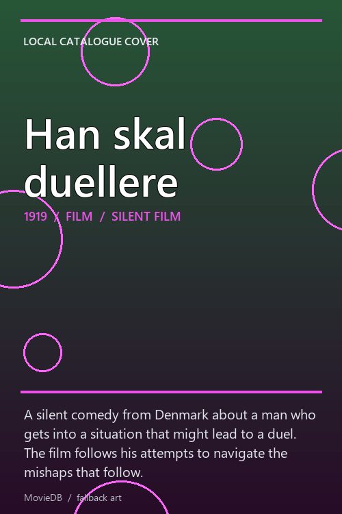 Han skal duellere poster