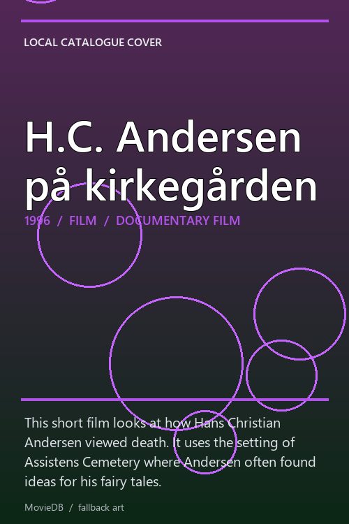 H.C. Andersen på kirkegården poster
