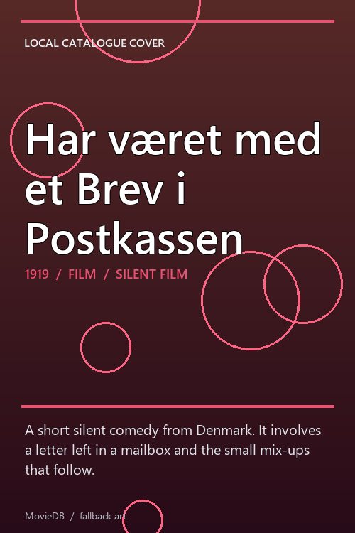 Har været med et Brev i Postkassen poster