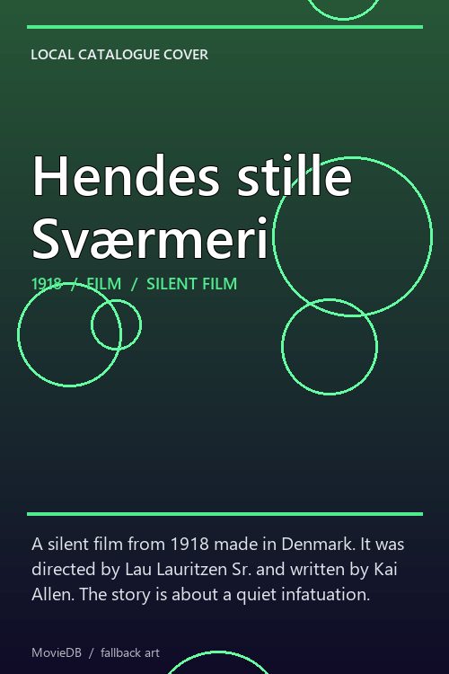 Hendes stille Sværmeri poster