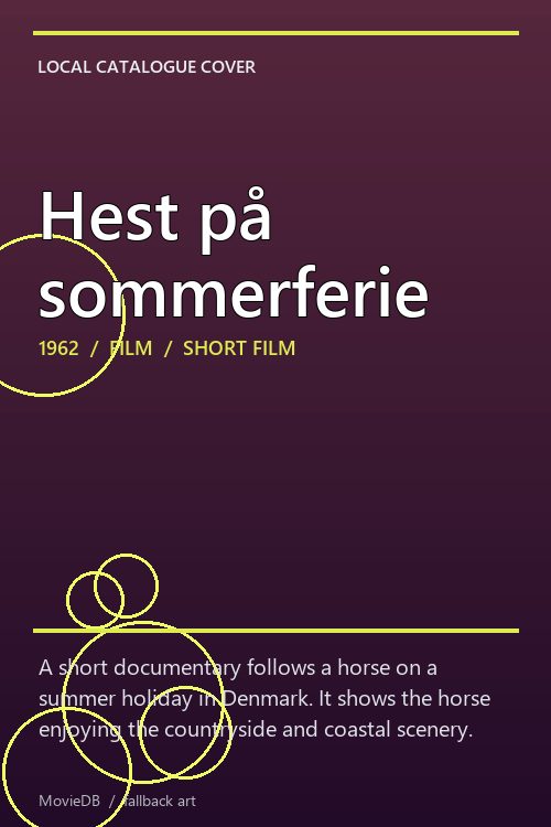 Hest på sommerferie poster