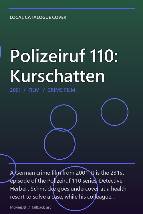 Polizeiruf 110: Kurschatten poster