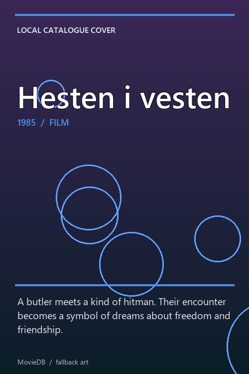 Hesten i vesten poster