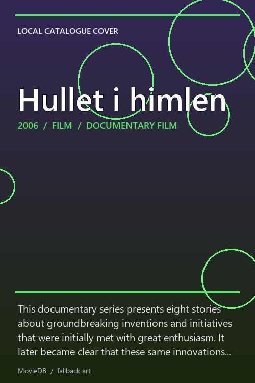 Hullet i himlen poster