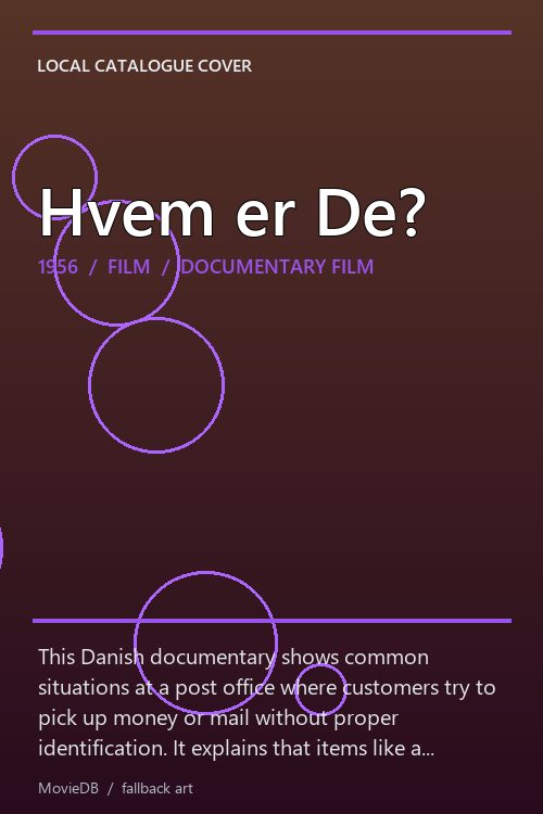 Hvem er De? poster