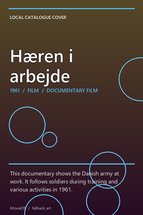 Hæren i arbejde poster