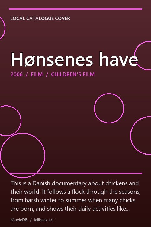 Hønsenes have poster