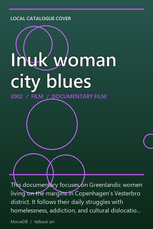 Inuk woman city blues poster