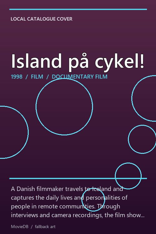 Island på cykel! poster