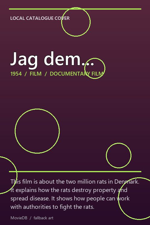 Jag dem... poster