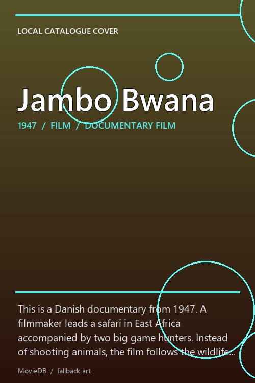 Jambo Bwana poster
