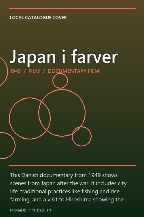 Japan i farver poster