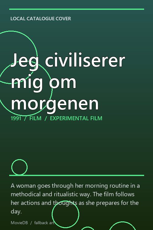 Jeg civiliserer mig om morgenen poster