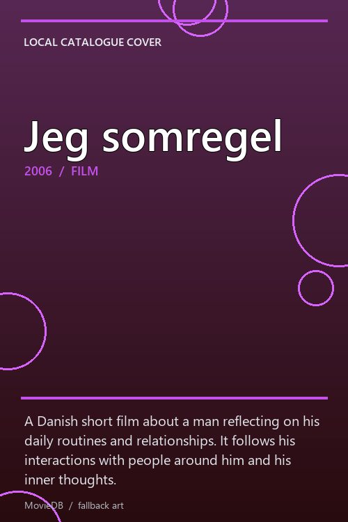 Jeg somregel poster