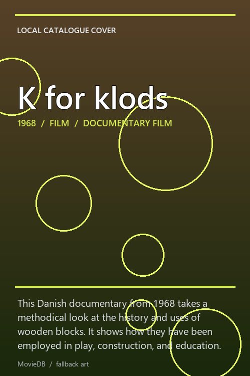 K for klods poster
