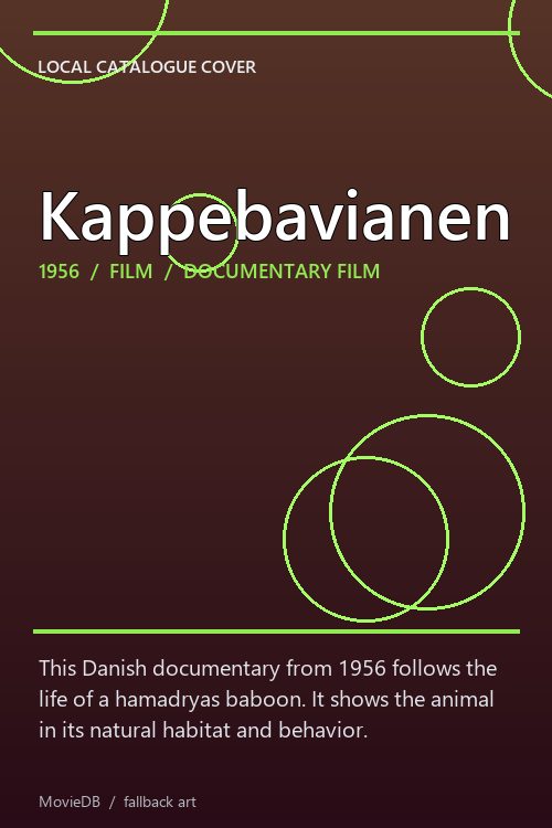 Kappebavianen poster