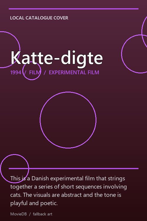 Katte-digte poster