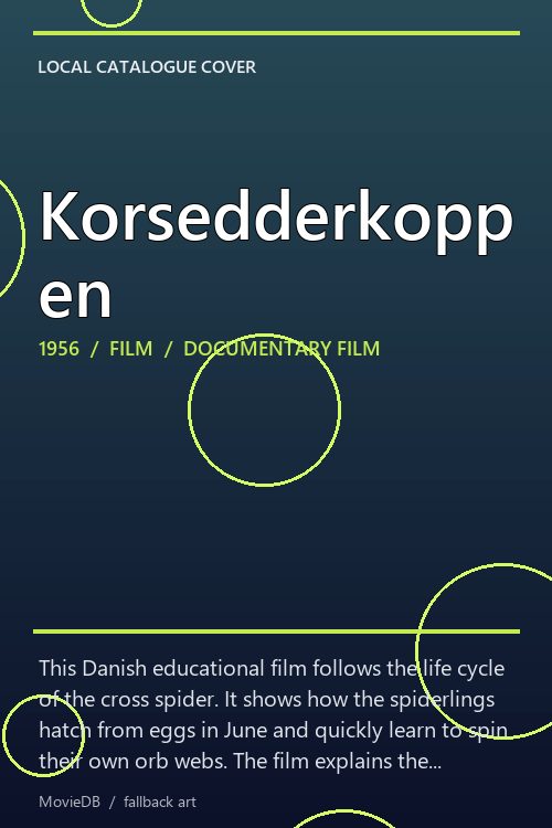 Korsedderkoppen poster