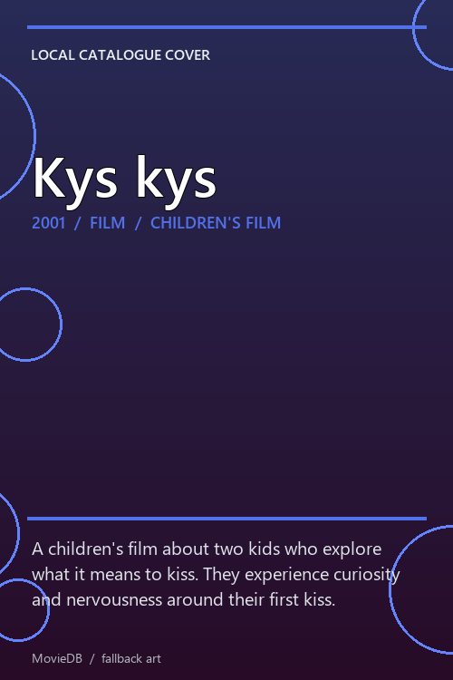 Kys kys poster