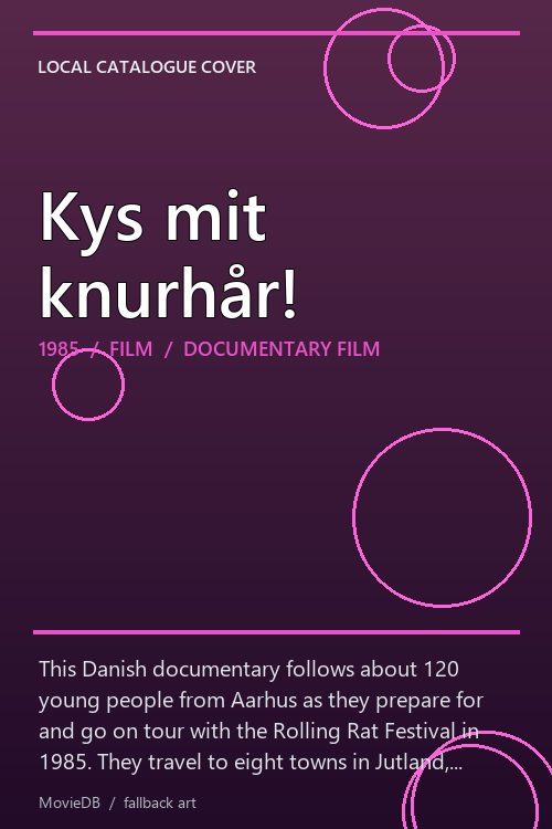 Kys mit knurhår! poster