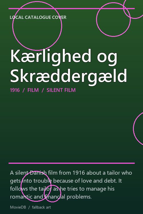 Kærlighed og Skræddergæld poster