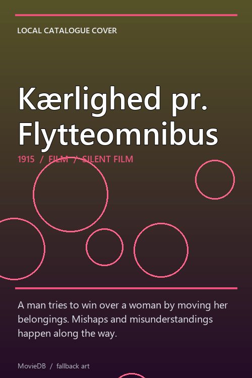 Kærlighed pr. Flytteomnibus poster