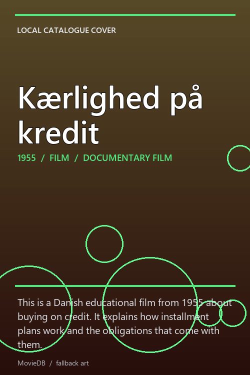 Kærlighed på kredit poster