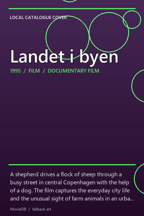 Landet i byen poster