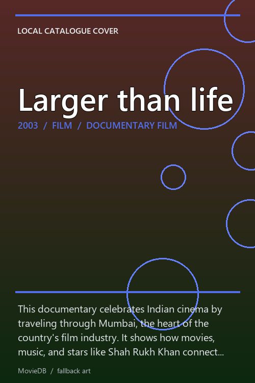 Larger than life poster