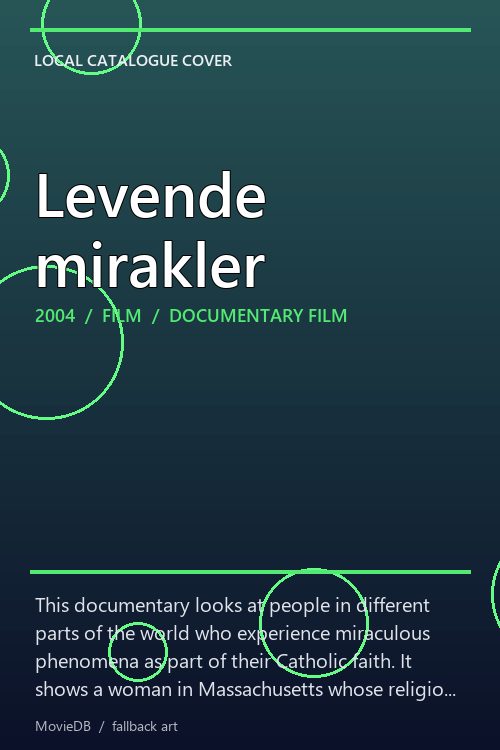 Levende mirakler poster